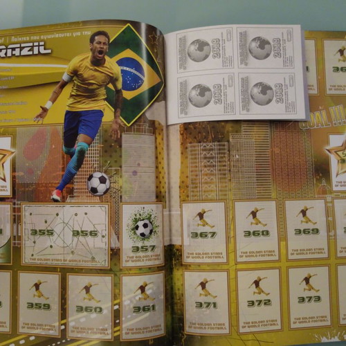 The golden stars of world football sticker album new