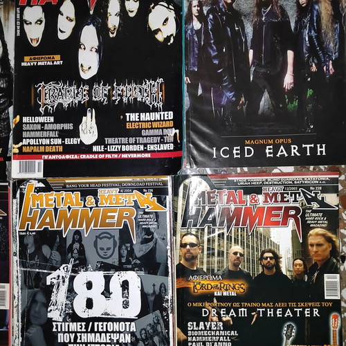 Metal Hammer & Heavy Metal magazine pack used, 9 issues 2000-2004