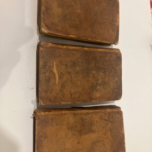 French books 3 volumes used, OEUVRES COMPLETES DE SALOMON GESSNER 1807