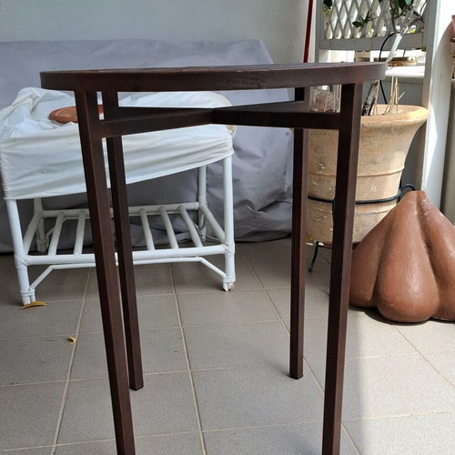 Wave side table handmade like new, bronze 60cm