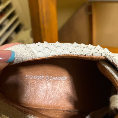 Samsoe end Samsoe women's sneakers like new, white, size 40