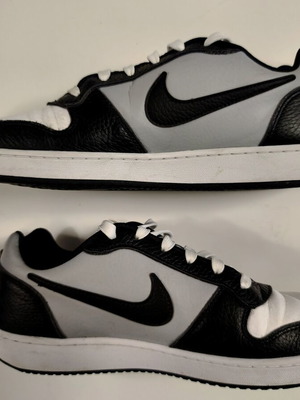 Nike Ebernon Low Premium sneakers, white black wolf grey, size 45