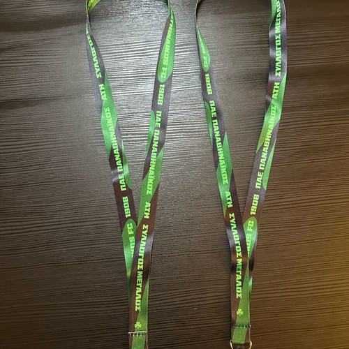 Panathinaikos Lanyards like new, green-black, set of 2