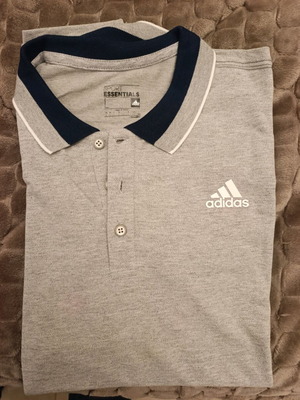 Adidas polo shirt gray size L like new