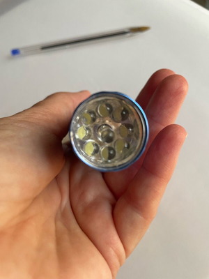 Flashlight used, needs batteries