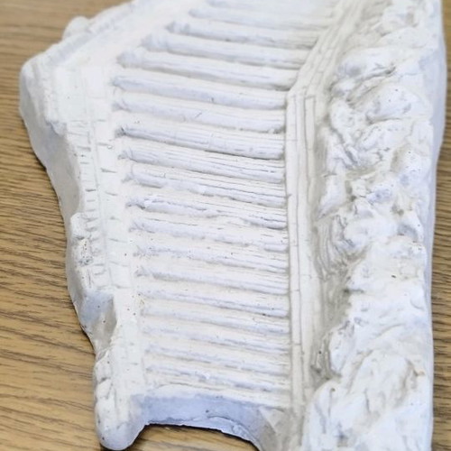 Marathon wall decoration used, white cement