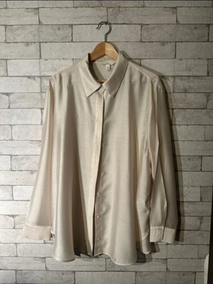 Πουκάμισο σατέν silk μπεζ Zara καινούργιο, μέγεθος L