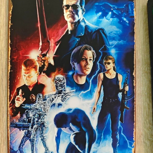 Metal decorative sign Terminator 2 Judgement Day like new