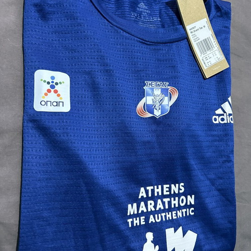 Adidas technical running tshirt new, Athens Authentic Marathon