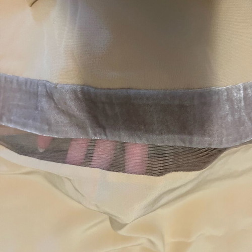 Chloe mini dress with sheer panels new with tags, beige, size S