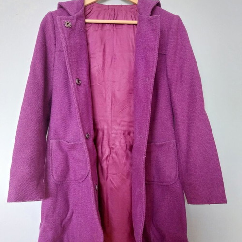 Benetton coat no 40 (SMALL) like new, pink-purple