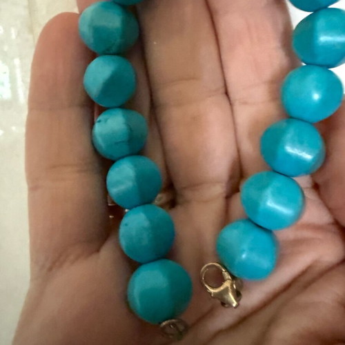 Bracelet with genuine turquoise stone new