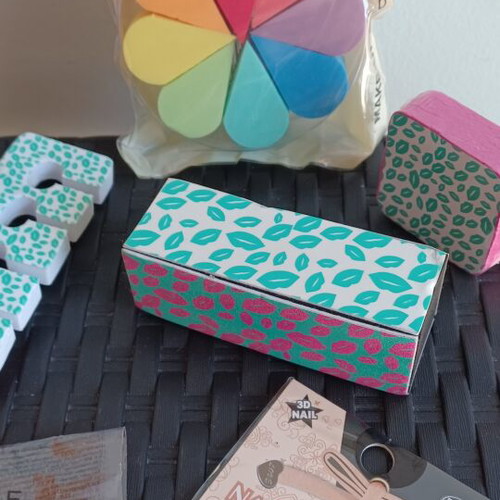 Beauty set with Oriflame nail care items and makeup sponges new