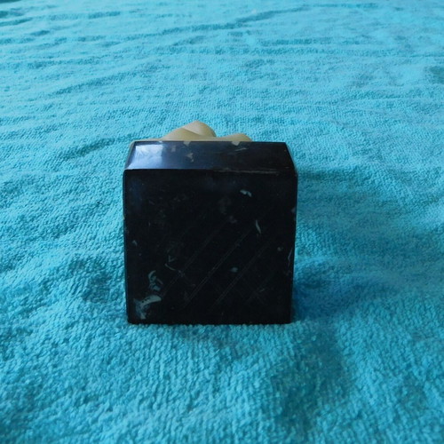 Cycladic figurine replica with marble base, resin