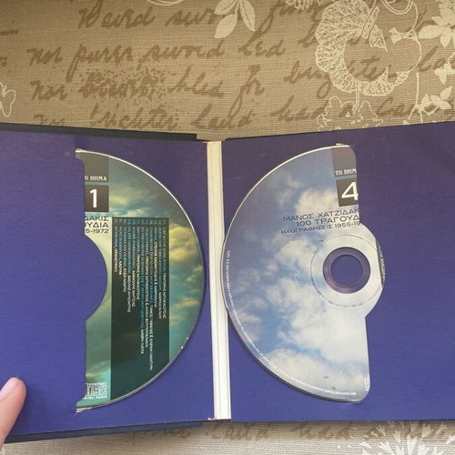 Manos Hadjidakis 8 CD box set 100 songs used, entechno