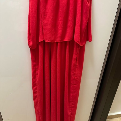 Mango red long dress medium-large