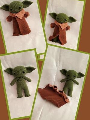 Baby Yoda Amigurumi new, 20 cm