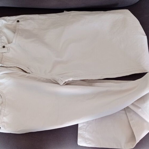 Men's pants like new, lightweight fabric, beige, size W34