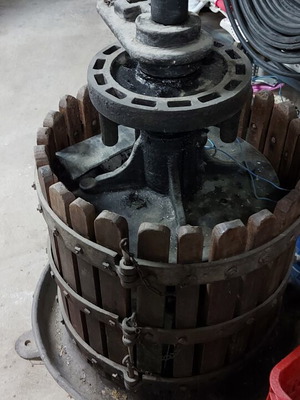 Antique fully functional wine press