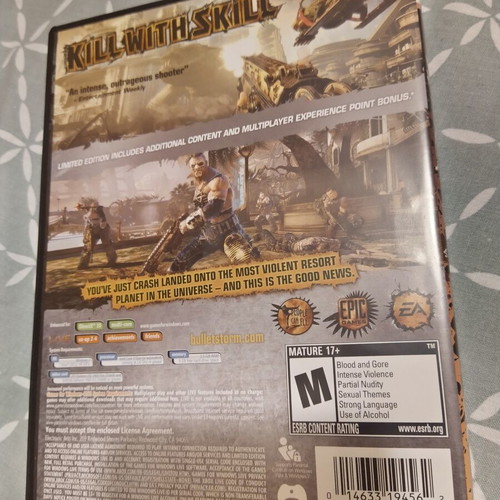 Bulletstorm Limited Edition PC game like new