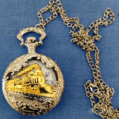 Vintage pocket watch with chain