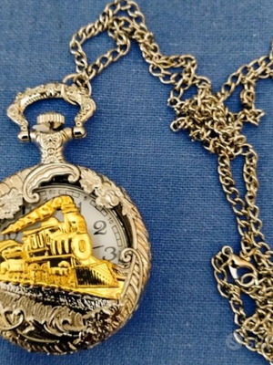 Vintage pocket watch with chain