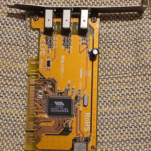PCI Firewire Card used