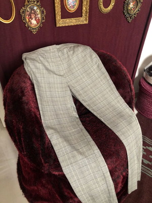 Zara jogger waist plaid pants like new, size M