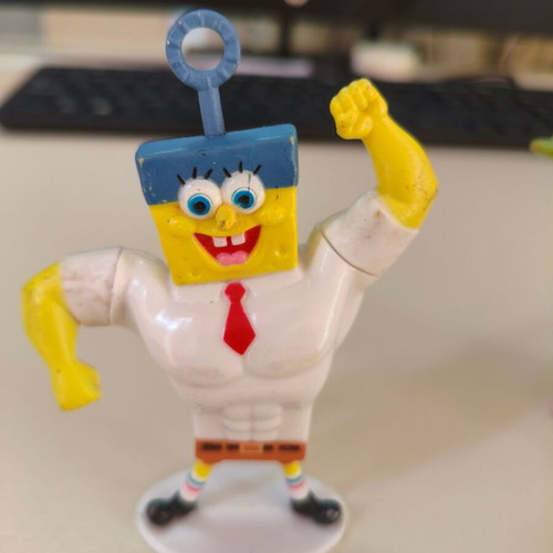 Spongebob and Patrick collectible figures 11cm used, Viacom 2014 Siba Toys