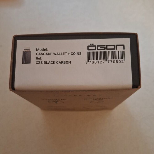 Ogon Cascade automatic smart wallet with RFID like new, black