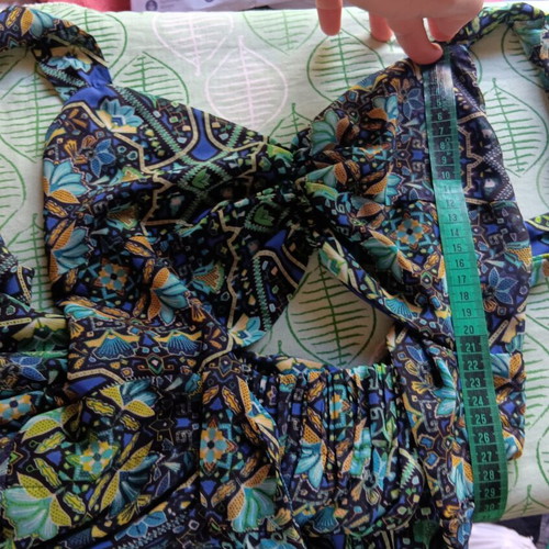 Maxi dress Milk and Honey large used, blue and green