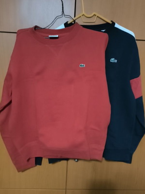 Φούτερ Lacoste Large μεταχειρισμένα, πακέτο 2, άσπρο και πολύχρωμο