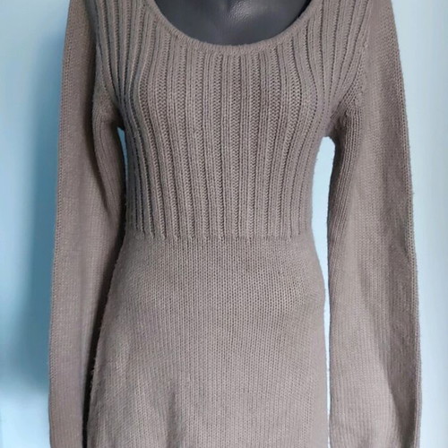 Tunic dress like new, gray color, elastic fabric