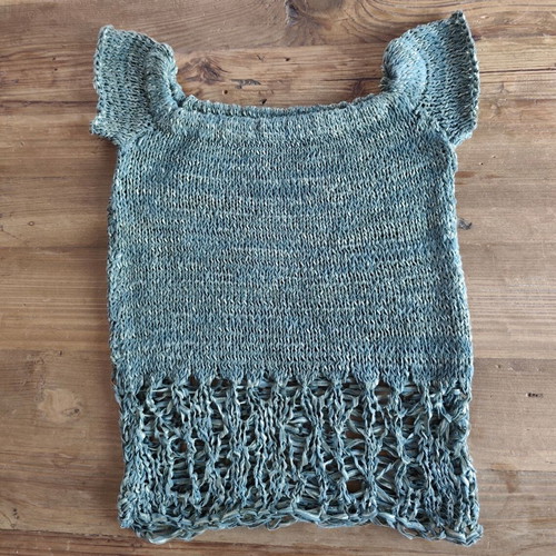 Knitted top like new, green, size S