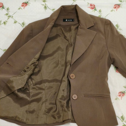 Hype brown open jacket like new, size S