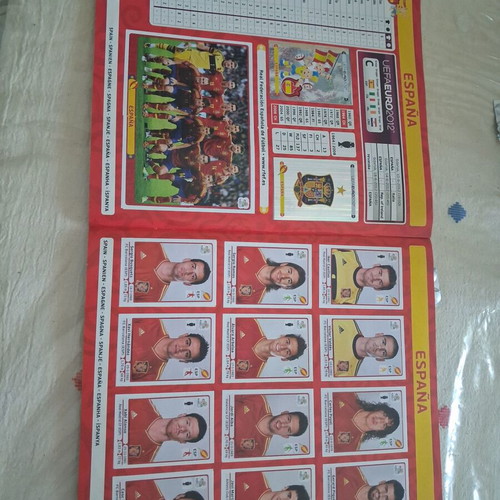 Panini Euro 2012 Poland Ukraine sticker album used, complete