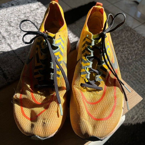 Nike Zoom Fly 4 (Trail) used orange athletic shoes size 43