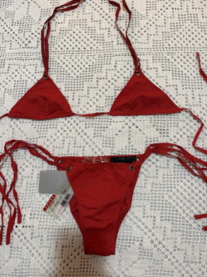 Prada bikini new, red, cotton