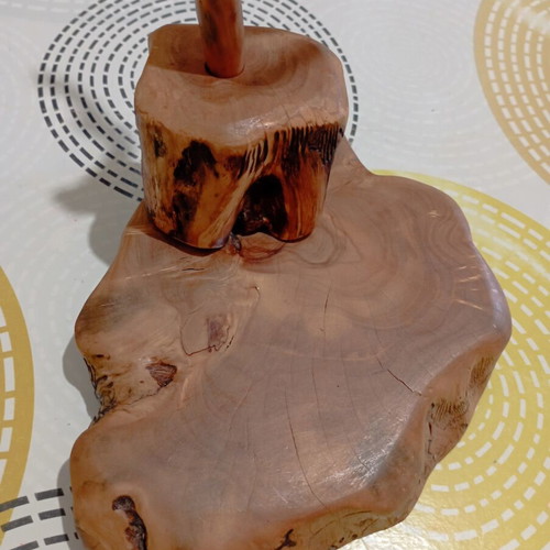 Handmade wooden desk table decoration, rustic minimal style