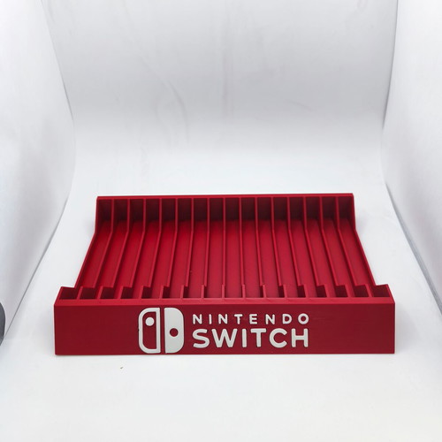 Nintendo Switch storage holder for 16 game cards, red