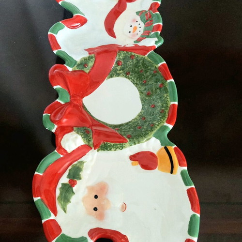 Christmas platter like new for fruits and nuts