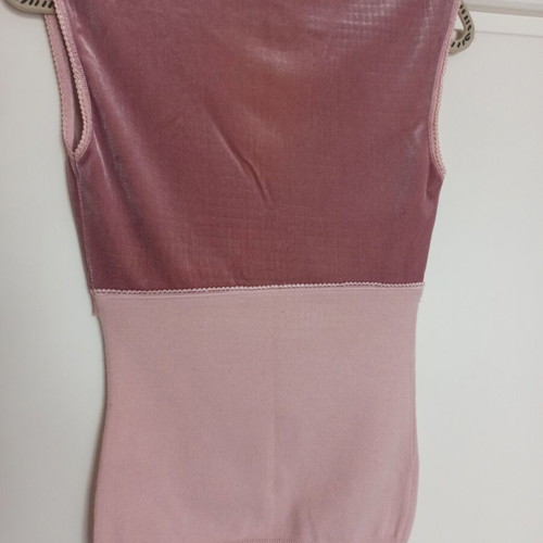 Pink velour knitted sleeveless blouse Sandro Ferrone like new, size Large