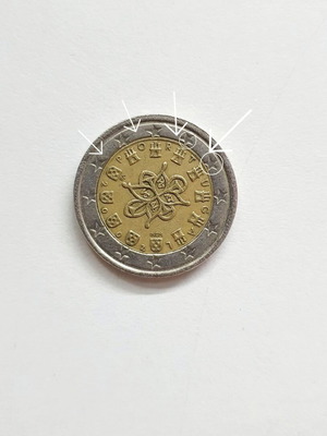 Πορτογαλικό κέρμα 2€ 2002 μεταχειρισμένο, σπάνιο συλλεκτικό