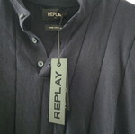 Replay Polo shirt, black, XL, pure cotton