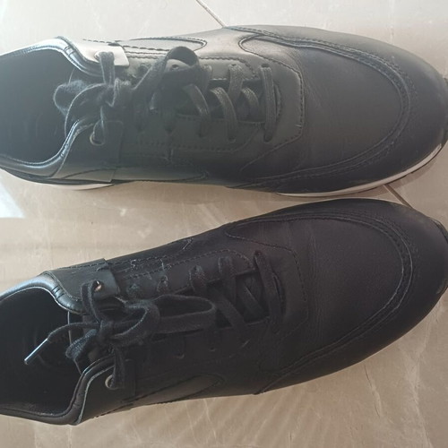 Leather Casual Shoes like new, size 43, black and white
