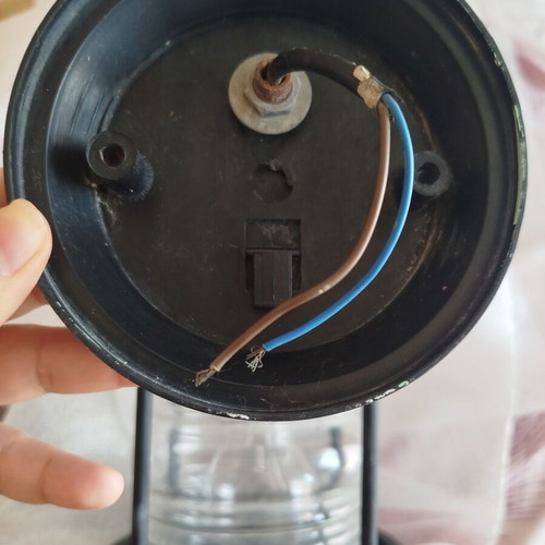 Vintage outdoor lantern lamp black used from the '90s