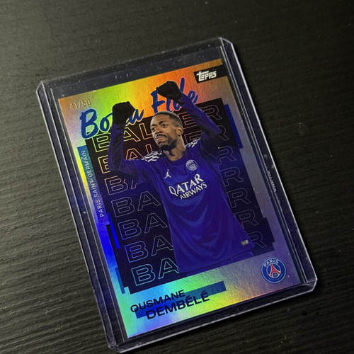 Ousmane Dembele Bona Fide Baller Topps Chrome Card new