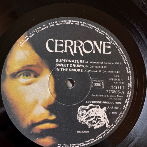 Cerrone 3 Supernature LP used, pop genre, 1977 Greek edition