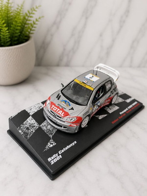 Peugeot 206 WRC Rally Catalunya 2001 κλίμακα 1:43 σαν καινούργιο