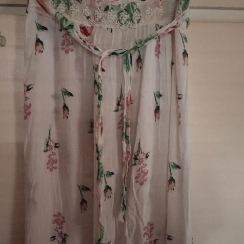 Strapless dress like new, multicolor, one size, 130 cm length